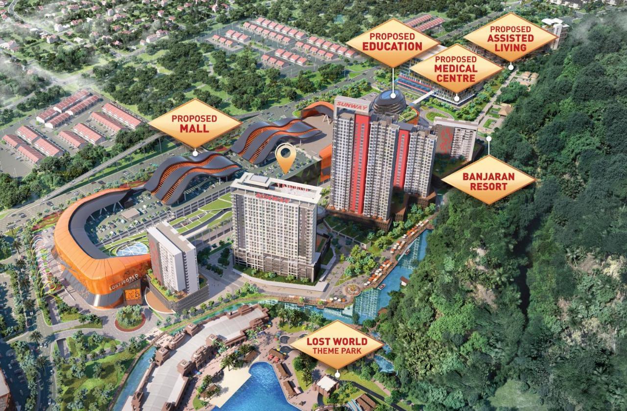 Ipoh Tambun Lost World Sunway Onsen Suites Luna 2R2B 8Paxs Esterno foto